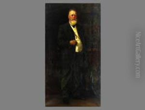 Portrait Eines Mannes Mit Bart by Toni Aron