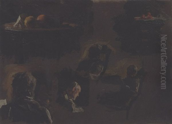 Eakins' Father, Table With Oranges - view 1