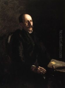 Portrait Of Charles Linford, The Artist by Thomas Cowperthwait Eakins