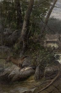Otter And Dam by George Earl
