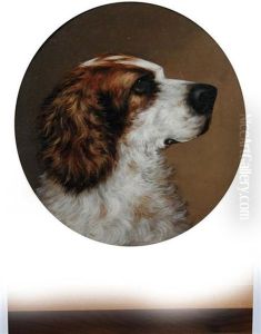 Study Of A Leonberger (+ Study Of A Spaniel; Pair) by George Earl