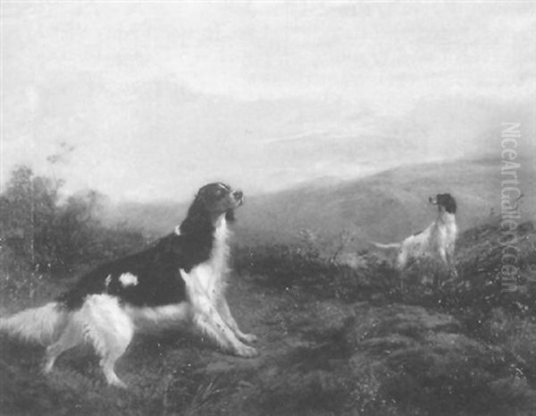 Setters In A Landscape - view 1