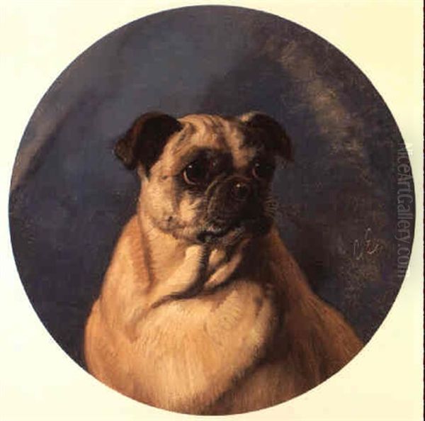 Portrait Of Queeny, A Pug - view 1