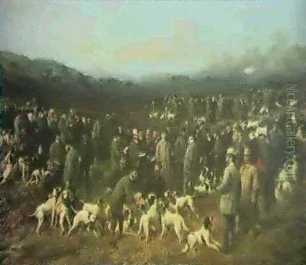 A Field Trial Meeting With Portraits Of Judges Owners, Breakers & Winning Dogs - view 1