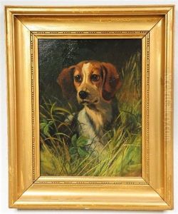 Portrait Of A Beagle by Maud Earl