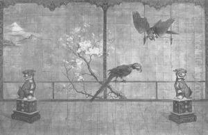 Ornamental Scene With Parrots by Maud Earl