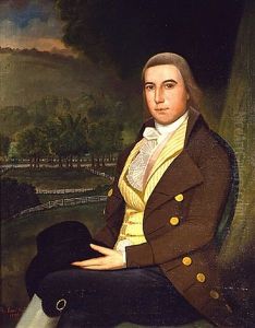 A Brindled Great Dane In A Landscape by Ralph Earl