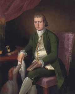 Portrait Of A Gentleman, Traditionally Identified As Christopher Inman, Three-quarter-length, In A White Waistcoat And Green Coat