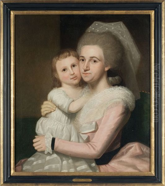 Portrait Of Annie Mcclellan Lovett And Daughter - view 1