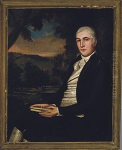 Portrait Of A Gentleman, Seated In A Landscape