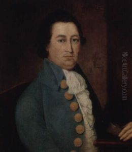Portrait Of Gentleman Wearing Light-blue Coat With Large Brass Buttons