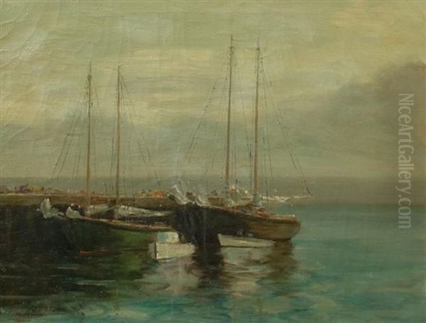Sailboats In The Harbour - view 1