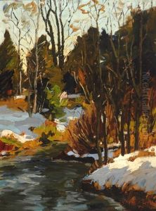 The First Snow by Paul Barnard Earle