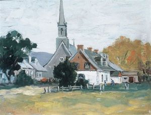 Church, Ile D'orleans by Paul Barnard Earle