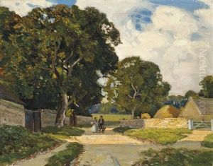 On The Tewkesbury Road by Sir Alfred East