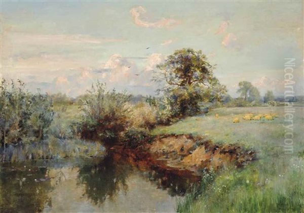 Grazing Sheep, Summer - view 1