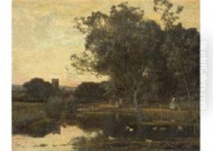 Park by Sir Alfred East