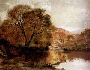 Herbstliche Seenlandschaft Mit Prachtvollem Sonnenlichteinfall Herbstliche Seenlandschaft Mit Prachtvollem Sonnenlichteinfall