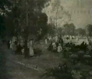 The Market Place, Cairo, Egypt by Sir Alfred East