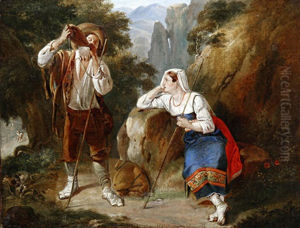 A Brigand And His Wife Resting - view 1