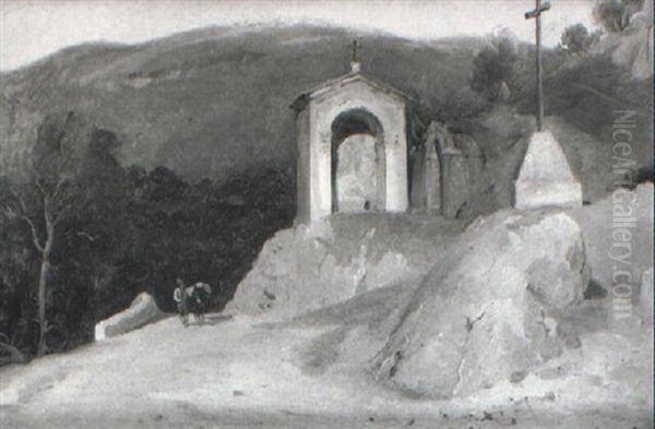 Wayside Shrine In Roman Campagna - view 1