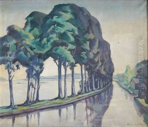 Landscape With Trees And Water by William Joseph Eastman