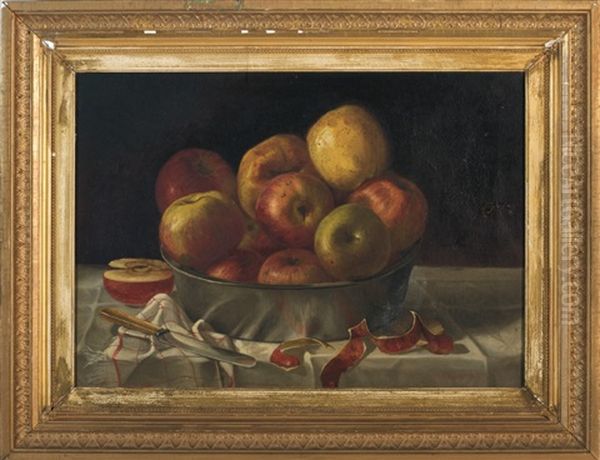 Still Life With Pewter Bowl Of Apples - view 1