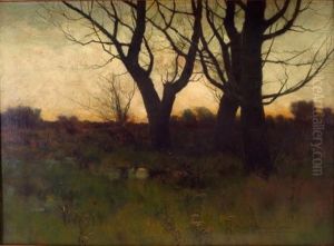 Fall Sunset by Charles Warren Eaton