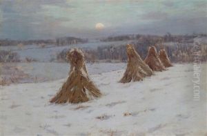 Haystacks by Charles Warren Eaton
