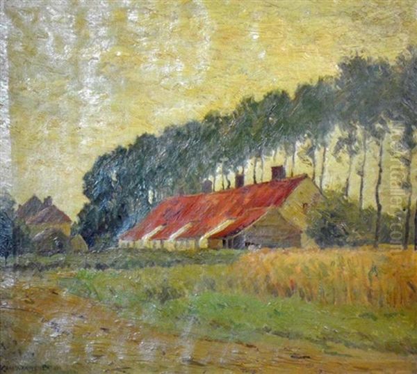 Country Side Houses And Tree - view 1