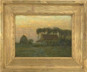 A Farm At Dusk