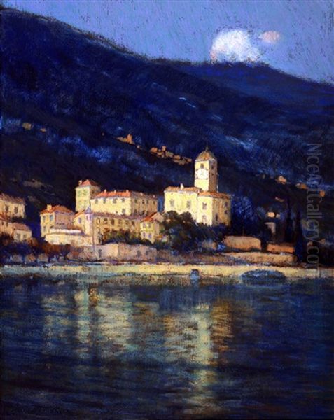 Nocturne - City By The Shoreline, Bellagio, Lake Como, Italy - view 1