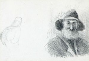 Fiskare Och Tjock Gubbe by Ivar Arosenius