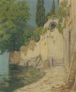 Water Gate, Varenna by Charles Warren Eaton