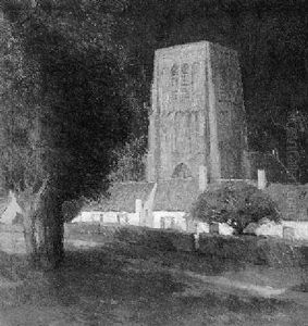 A Flemish Village At Night by Charles Warren Eaton