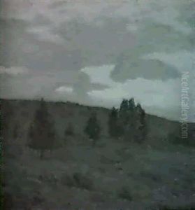 A Hillside At Dusk