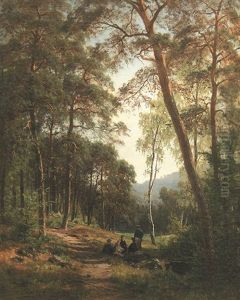 Rast Im Wald by Fritz Carl Werner Ebel