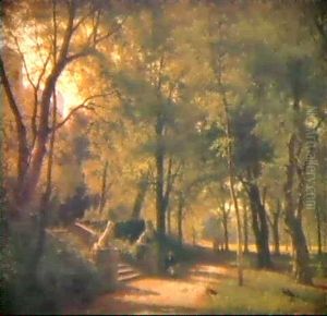 "im Park" by Fritz Carl Werner Ebel