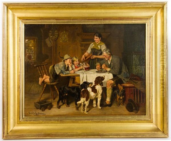 Family At Table, - view 1