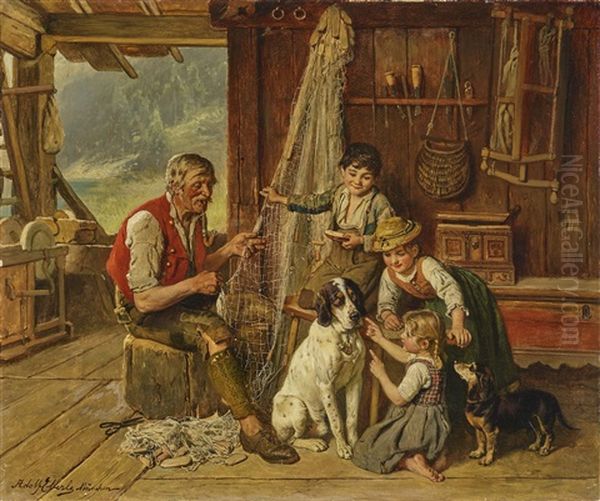 Scene With Grandfather - view 1