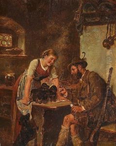 Jager Und Dirndl Mit Dackelfamilie Jager Und Dirndl Mit Dackelfamilie