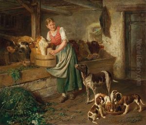 Die Stolze Hundemutter by Adolf Eberle