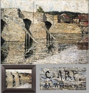 Die Alte Saalfelder Brucke by Carl Arp