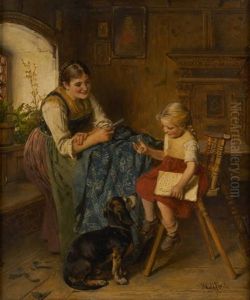 La Petite Fille Et Son Chien La Petite Fille Et Son Chien