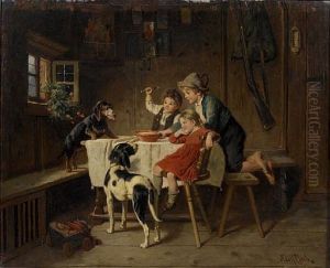Dinner Time by Adolf Eberle