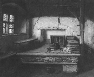Interieur Einer Alten Bauernkuche