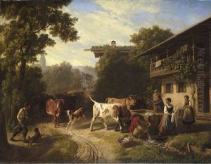 Heimkehrende Herde