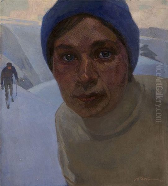 Woman Skier (artist Wife) - view 1