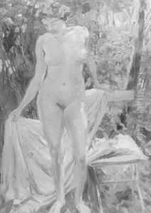 Akt Im Grunen by Hermann Ebers