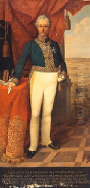 Portrait Of Wilhelm Otto Friedrich Albert Count Von Quadt-wykradt And Isny, Wearing An Officer's Costume - view 1